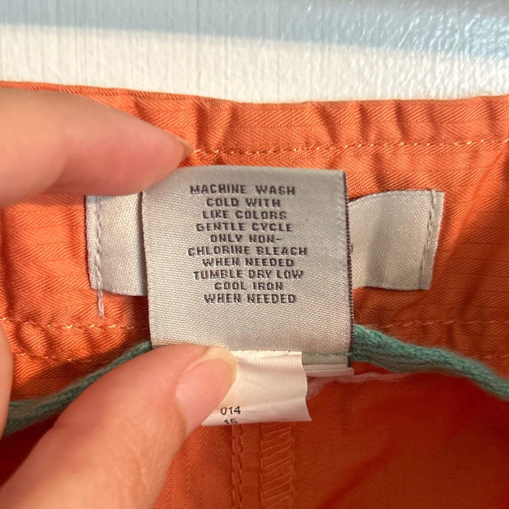 NWT Merona Orange Cargo Shorts with Drawstring Waist, Women’s 14 - Picture 3 of 7